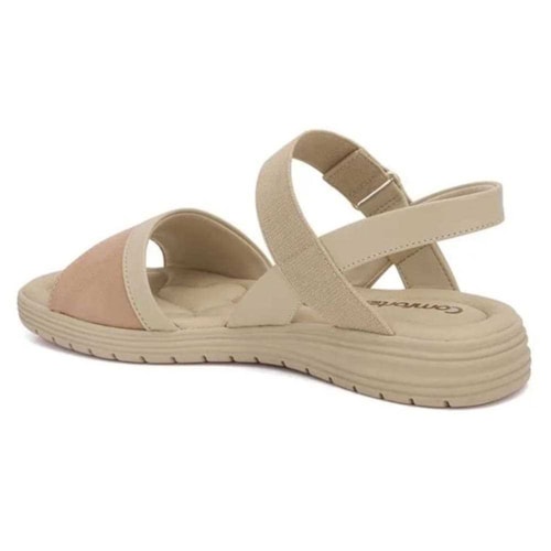 Detalhe - Sandália Comfortflex Snake 24-51326 Amendoa