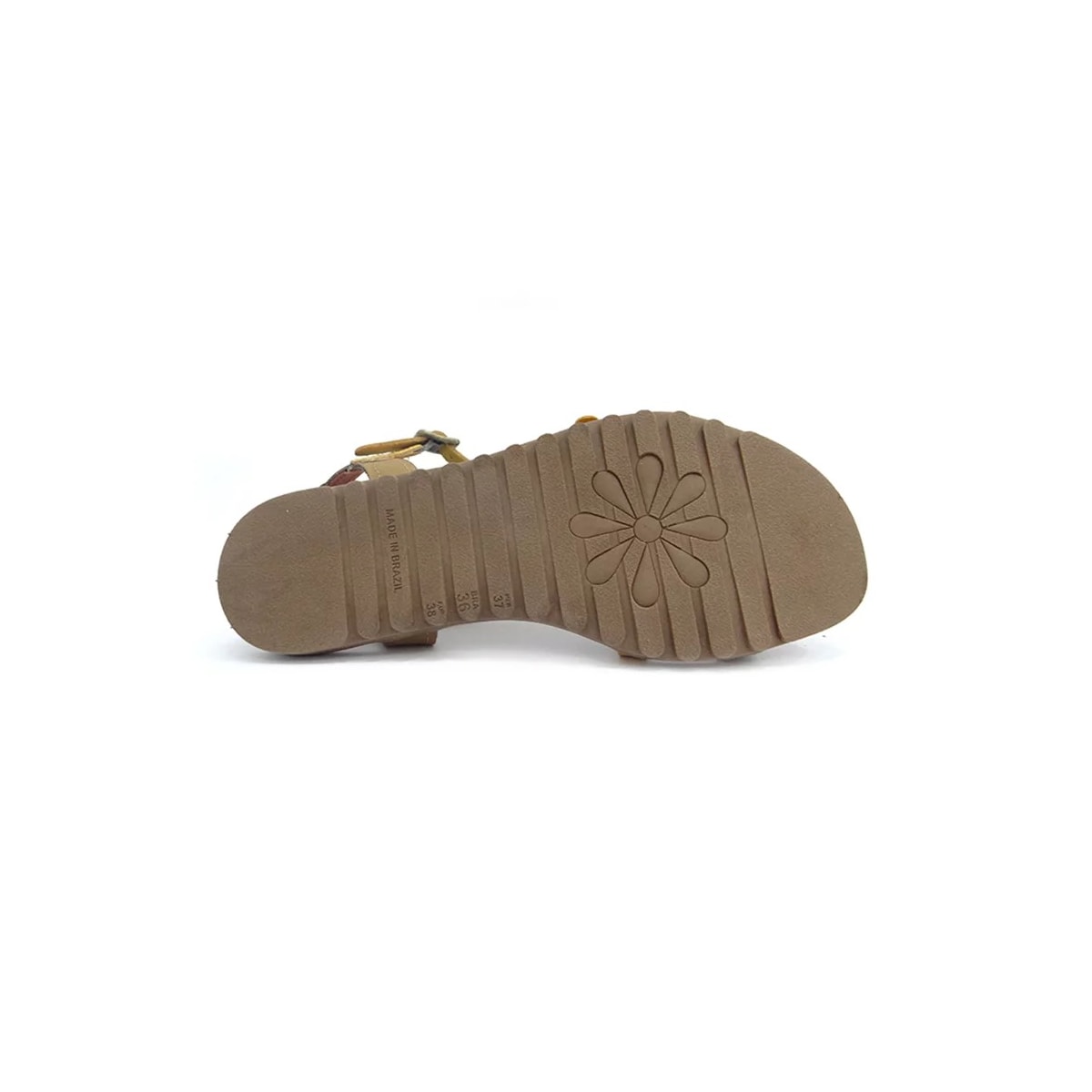 Sandália Couro New Face Confort Rasteira 23903 Ambar Mix Sandália Couro New Face Confort Rasteira 23903 Ambar Mix