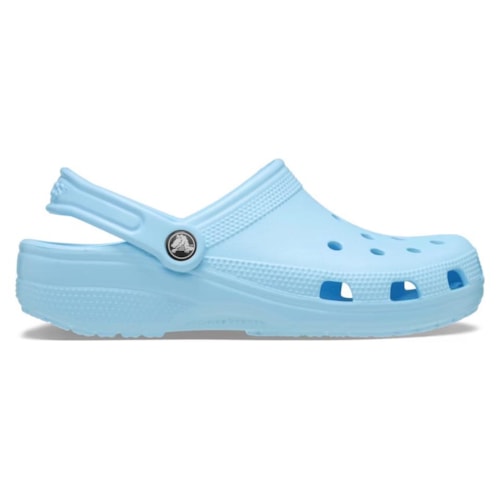 Detalhe - Sandália Crocs Babuche Classic Clog X10001 Blue Frost
