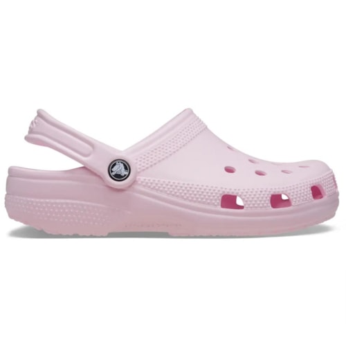 Detalhe - Sandália Crocs Babuche Classic Clog X10001 Pink Milk