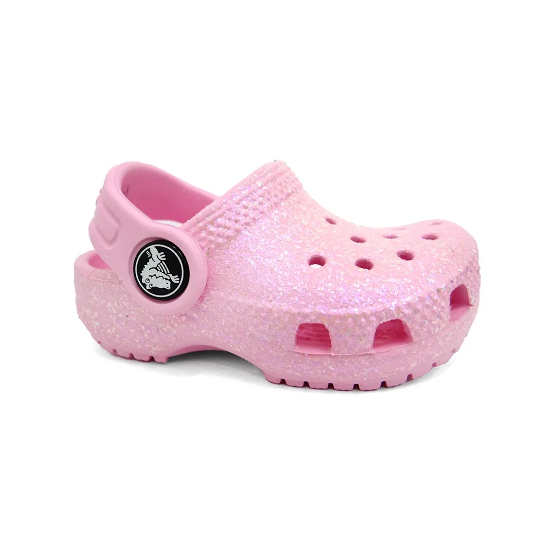 Sandália Crocs Classic Glitter Clog 206992 Flamingo