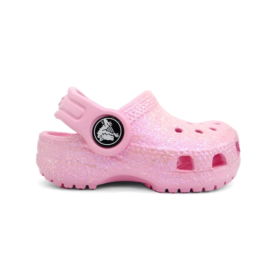 Sandália Crocs Classic Glitter Clog 206992 Flamingo