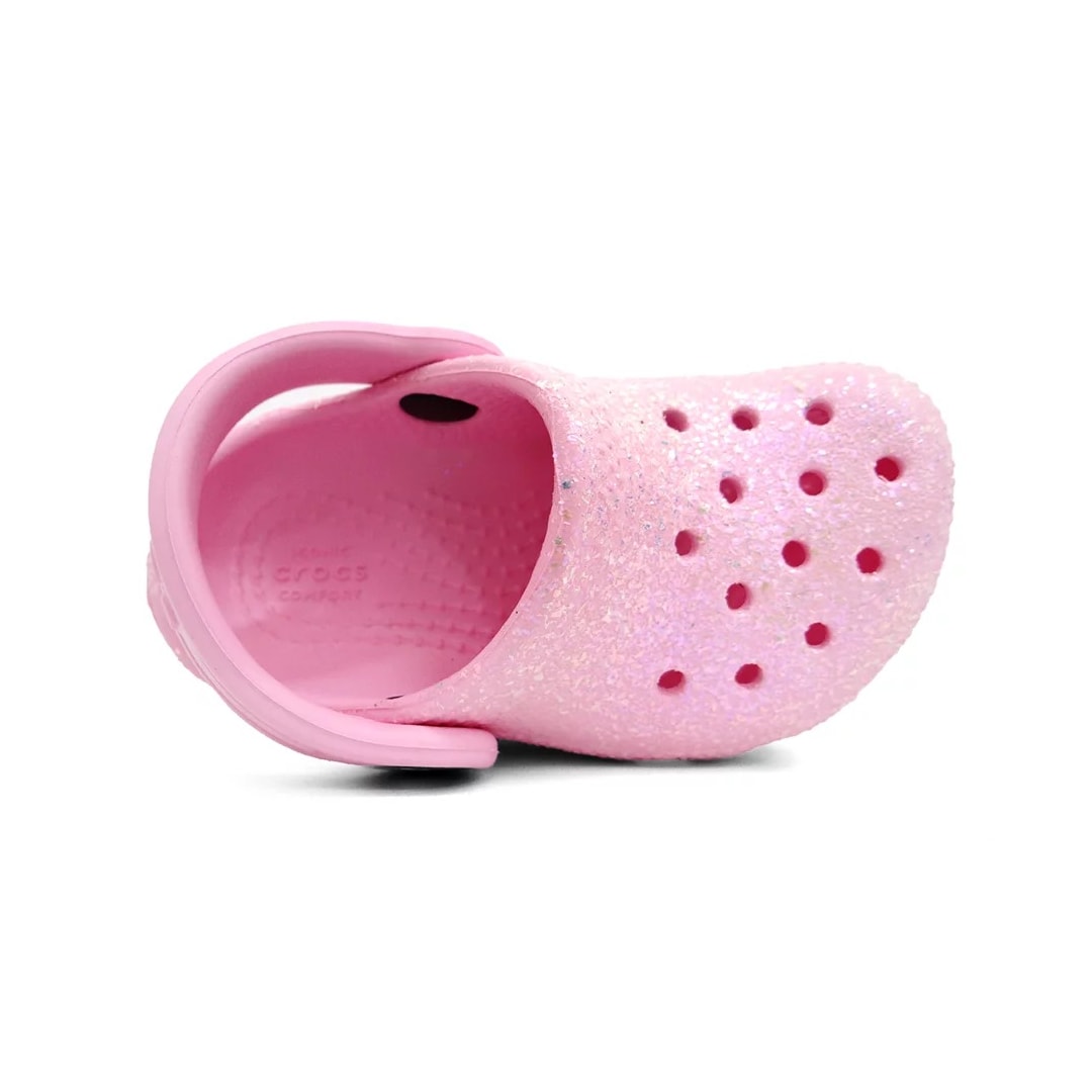 Sandália Crocs Classic Glitter Clog 206992 Flamingo