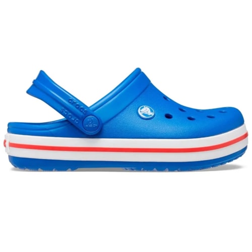 Detalhe - Sandália Crocs Crocband Clog Infantil X207005 Blue Bolt