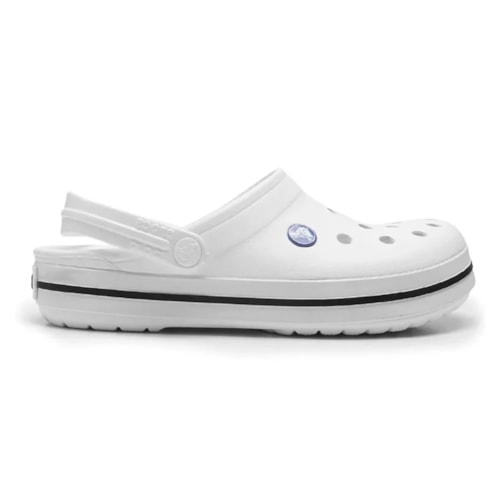 Detalhe - Sandália Crocs Crocband Clog Juvenil X11016 White