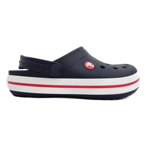 Detalhe - Sandália Crocs Crocband Clog Juvenil X20700 Navy/Red