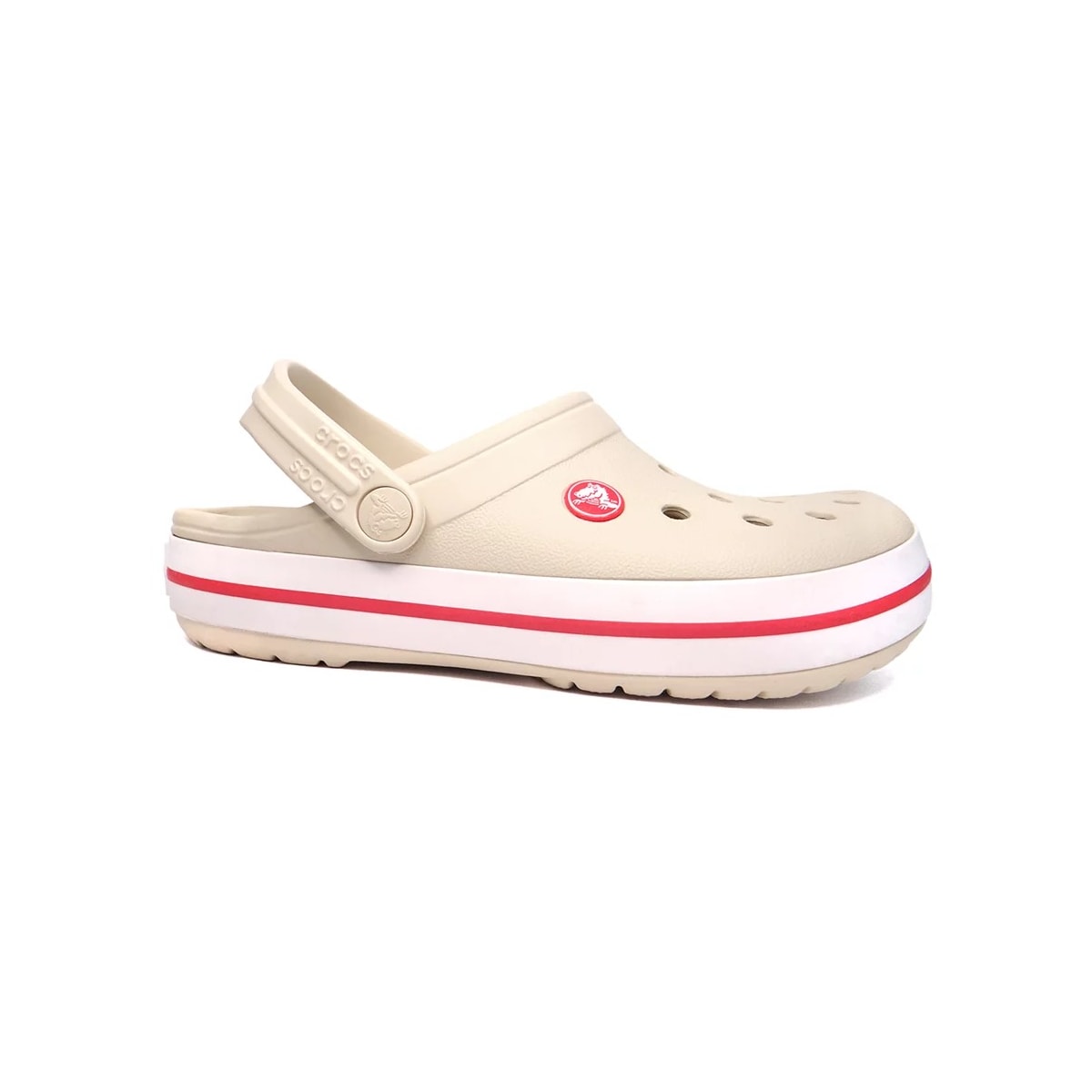 Sandália Crocs Crocband Clog X11016 Stucco/Melon Sandália Crocs Crocband Clog X11016 Stucco/Melon