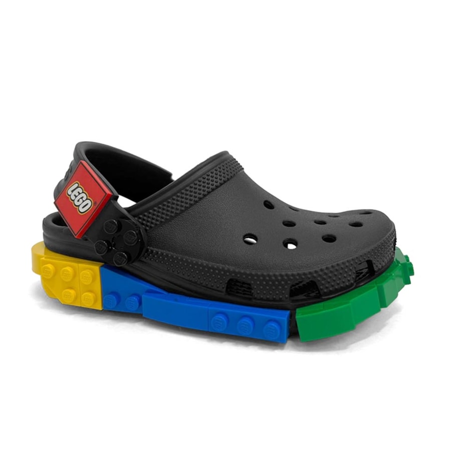 Sandália Crocs Infantil Lego® 4Lw System Clog K 211874 Black Sandália Crocs Infantil Lego® 4Lw System Clog K 211874 Black