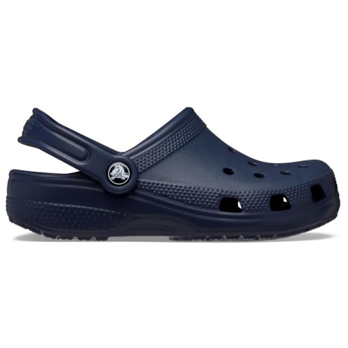 Detalhe - Sandália Crocs Juvenil Classic Clog 206991 Navy