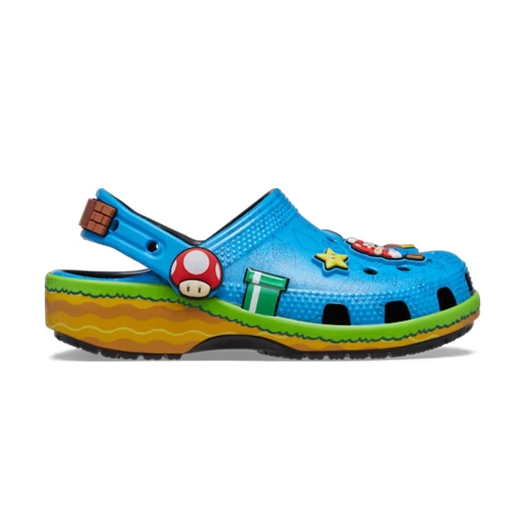 Sandália Crocs Super Mario Core Clog K 212139 Multi Color