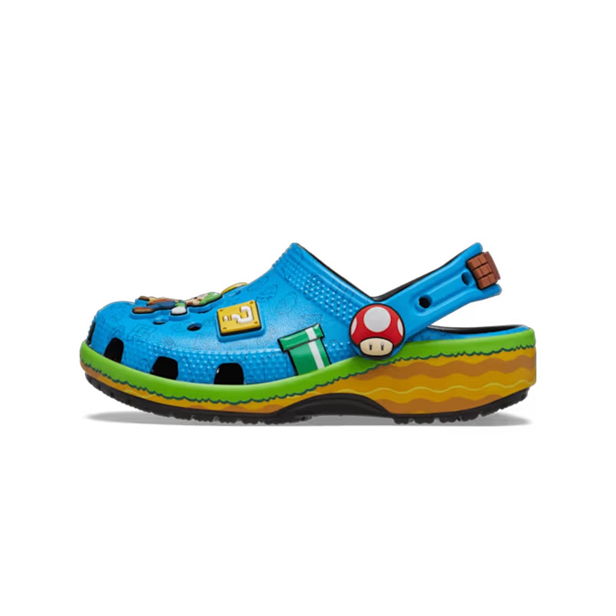 Sandália Crocs Super Mario Core Clog K 212139 Multi Color
