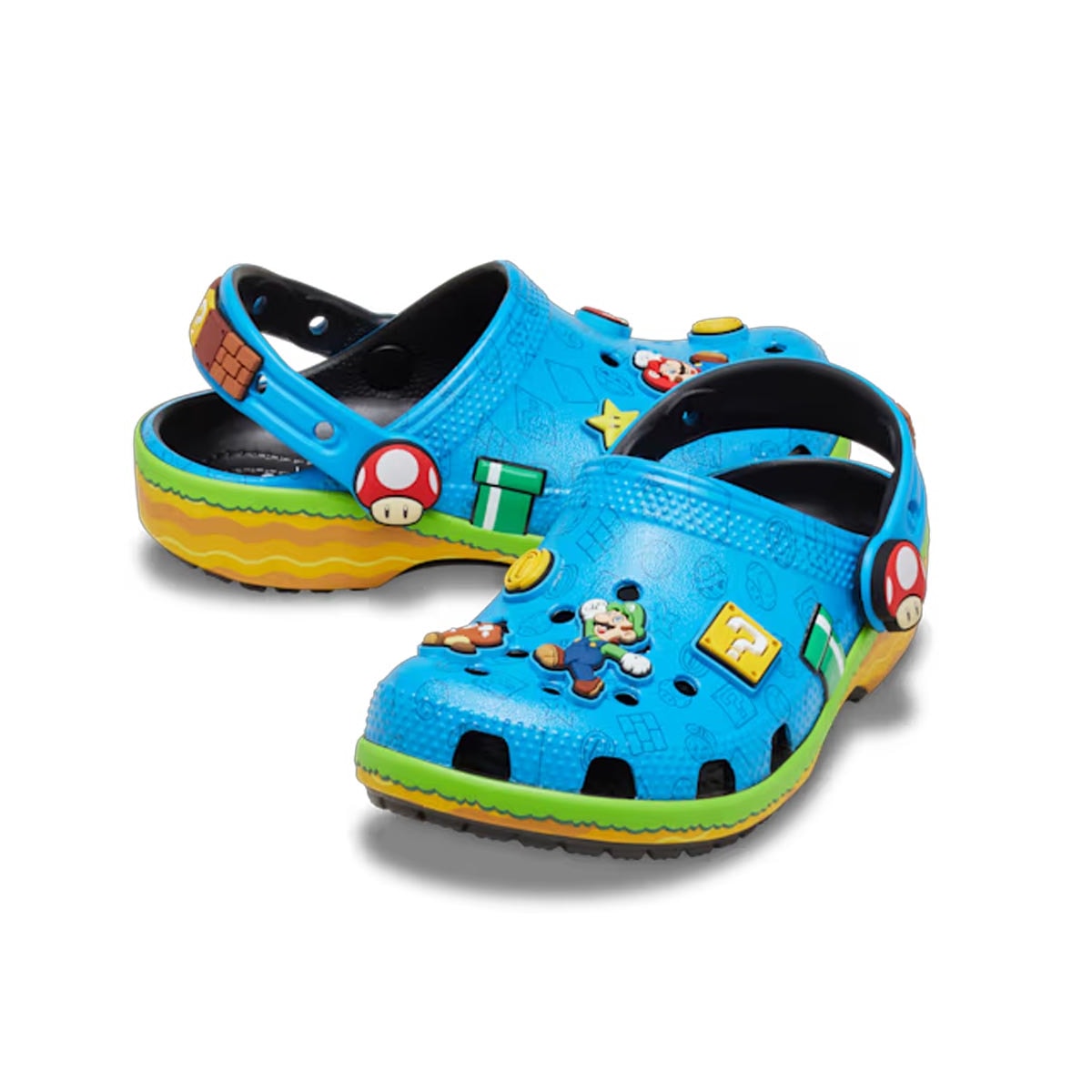 Sandália Crocs Super Mario Core Clog K 212139 Multi Color Sandália Crocs Super Mario Core Clog K 212139 Multi Color
