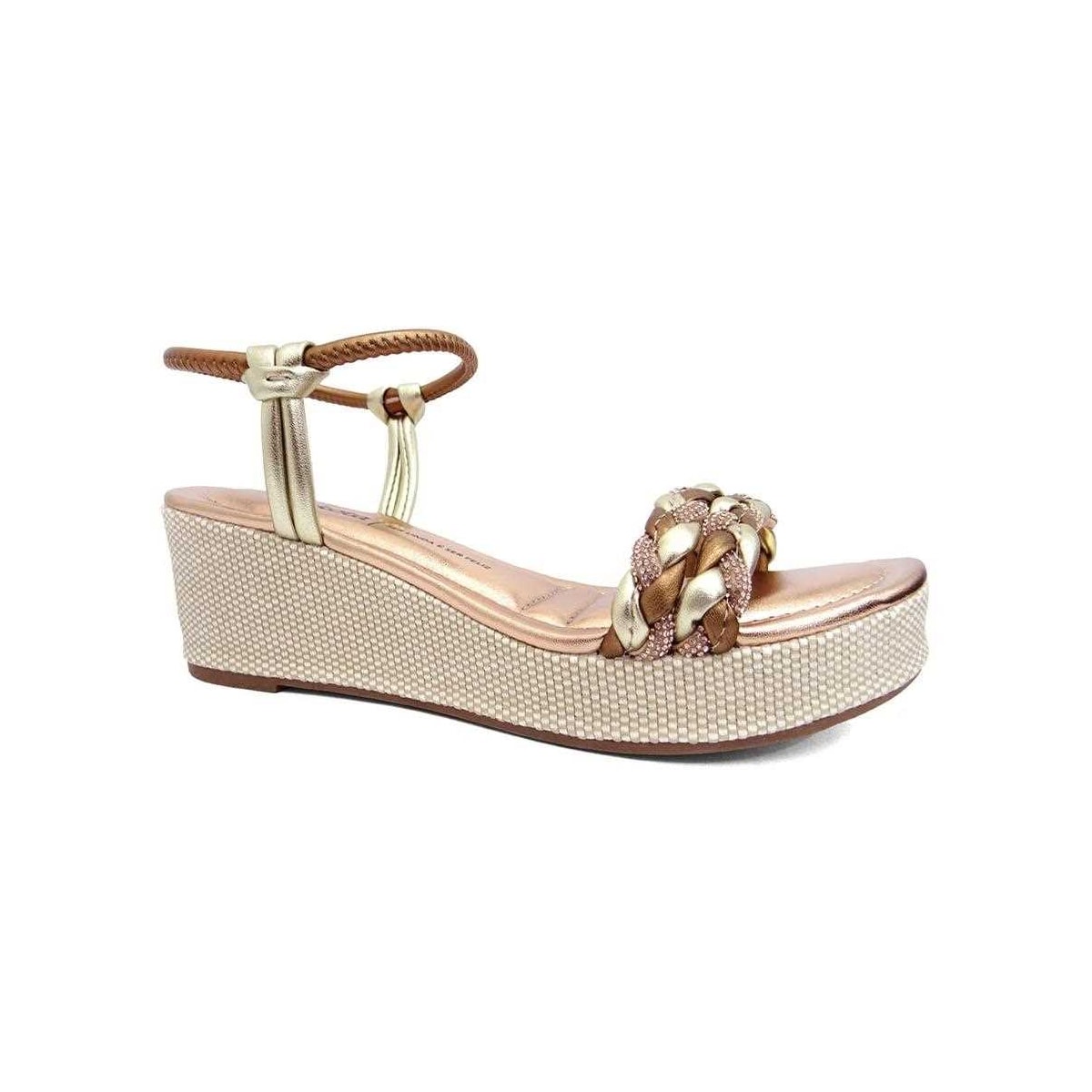 Sandália Dakota Anabela Y6001 Metal Bronze Sandália Dakota Anabela Y6001 Metal Bronze