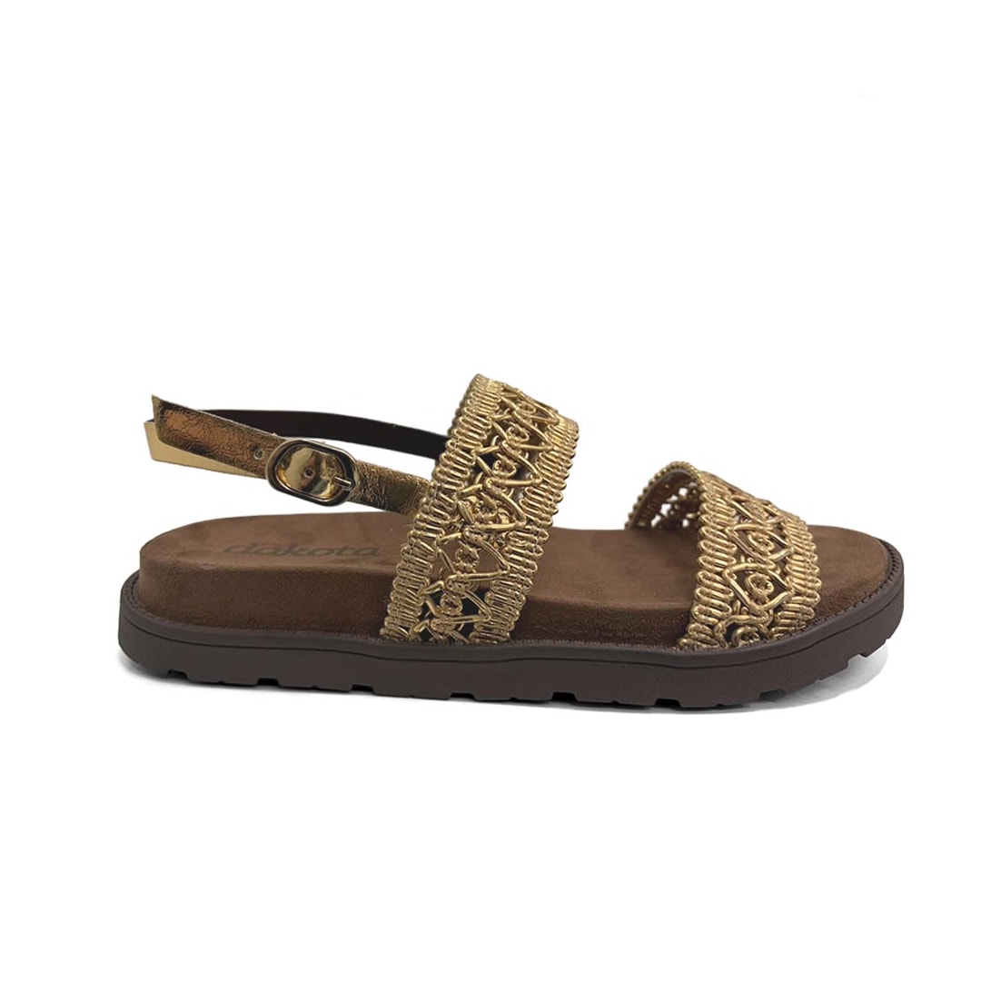 Sandália Dakota Feminina Papete Birken Dc032 Ouro Sandália Dakota Feminina Papete Birken Dc032 Ouro