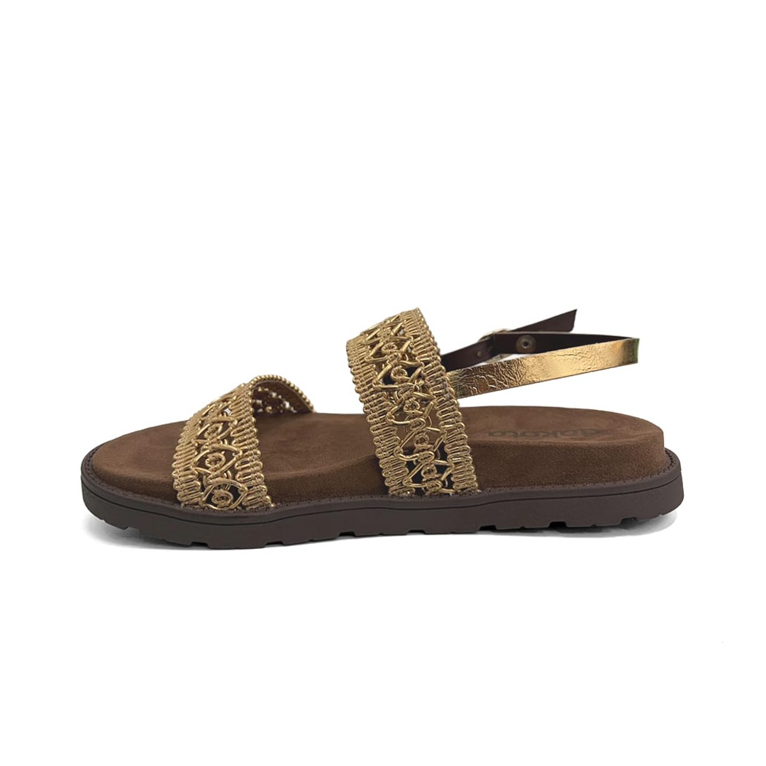 Sandália Dakota Feminina Papete Birken Dc032 Ouro