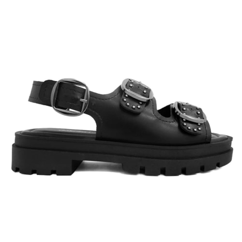 Detalhe - Sandália Dakota Papete Flatform Y6324 Preto