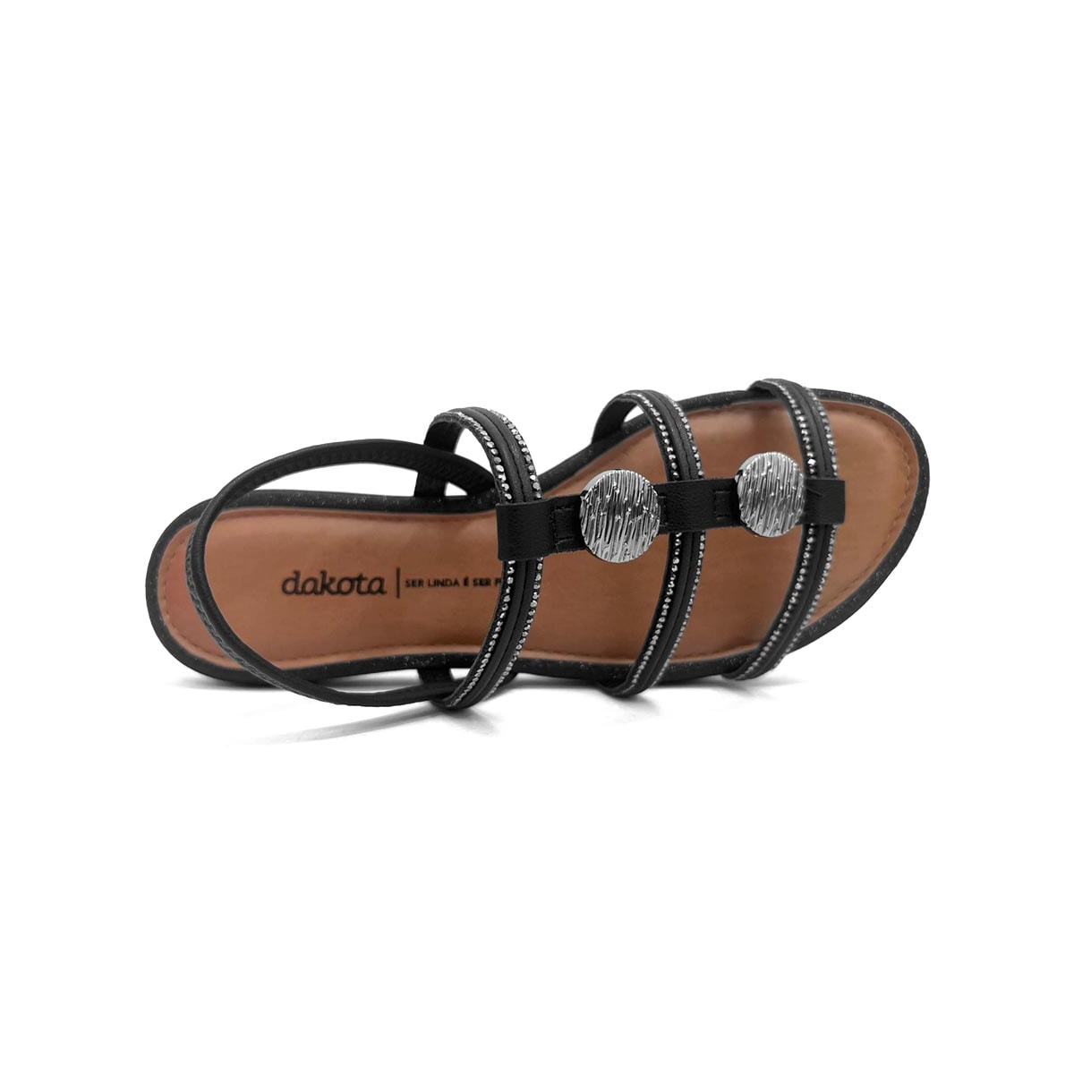 Sandália Dakota Papete Flatform Y7571 Preto