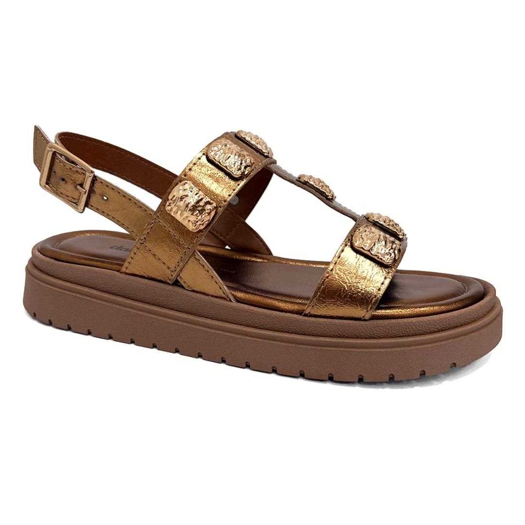 Sandália Dakota Papete Flatform Y8133 Bronze