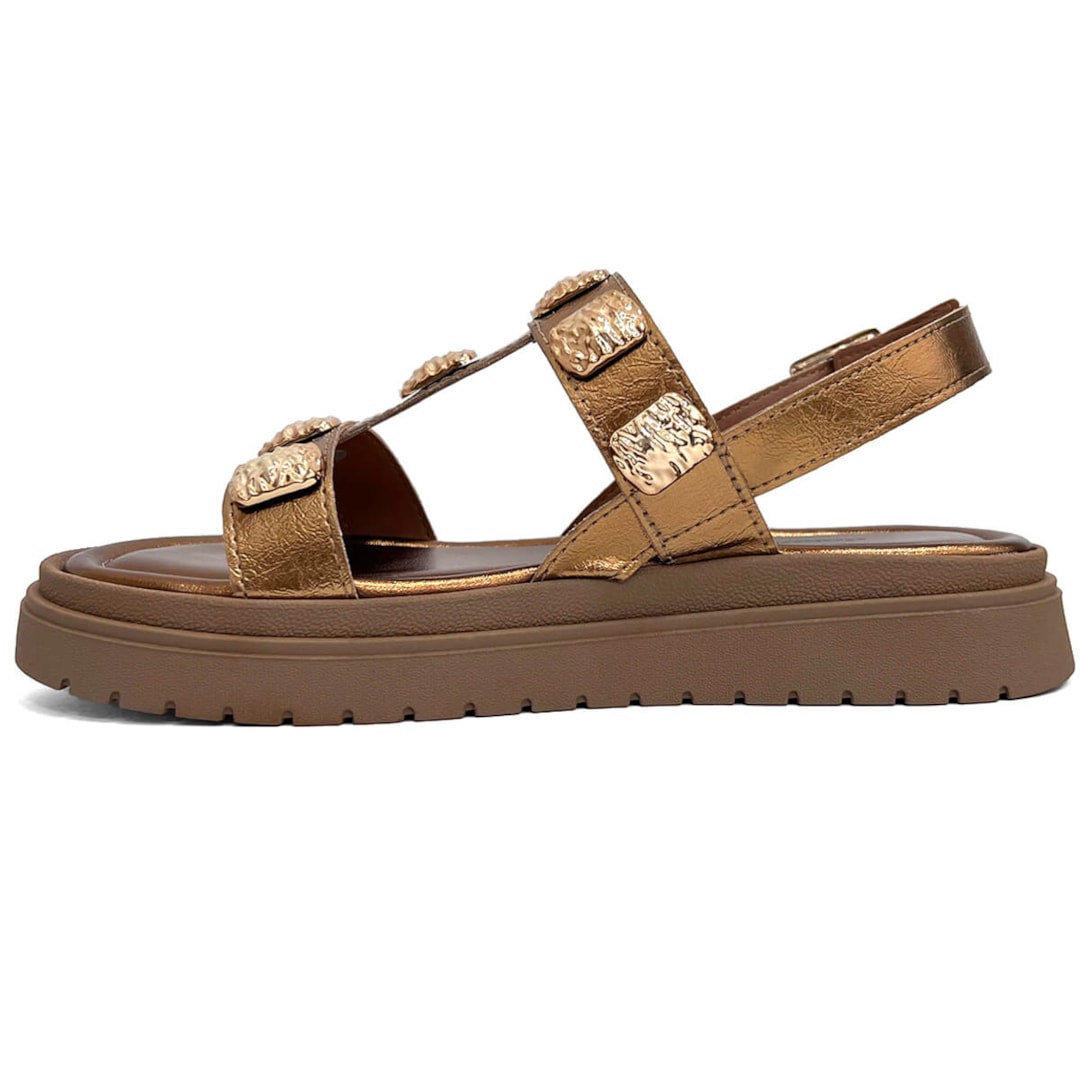 Sandália Dakota Papete Flatform Y8133 Bronze