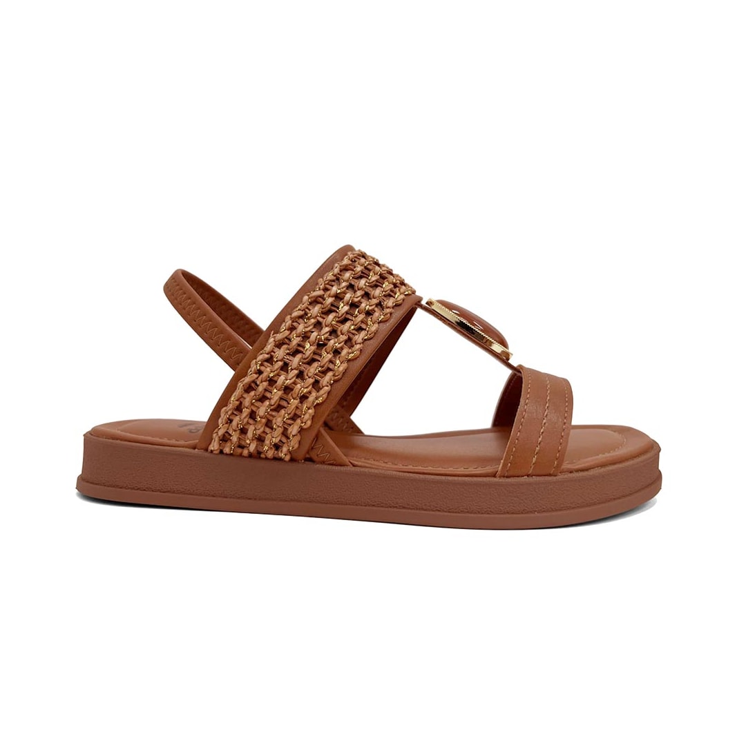 Sandália Dakota Papete Flatform Y9711 Caramelo