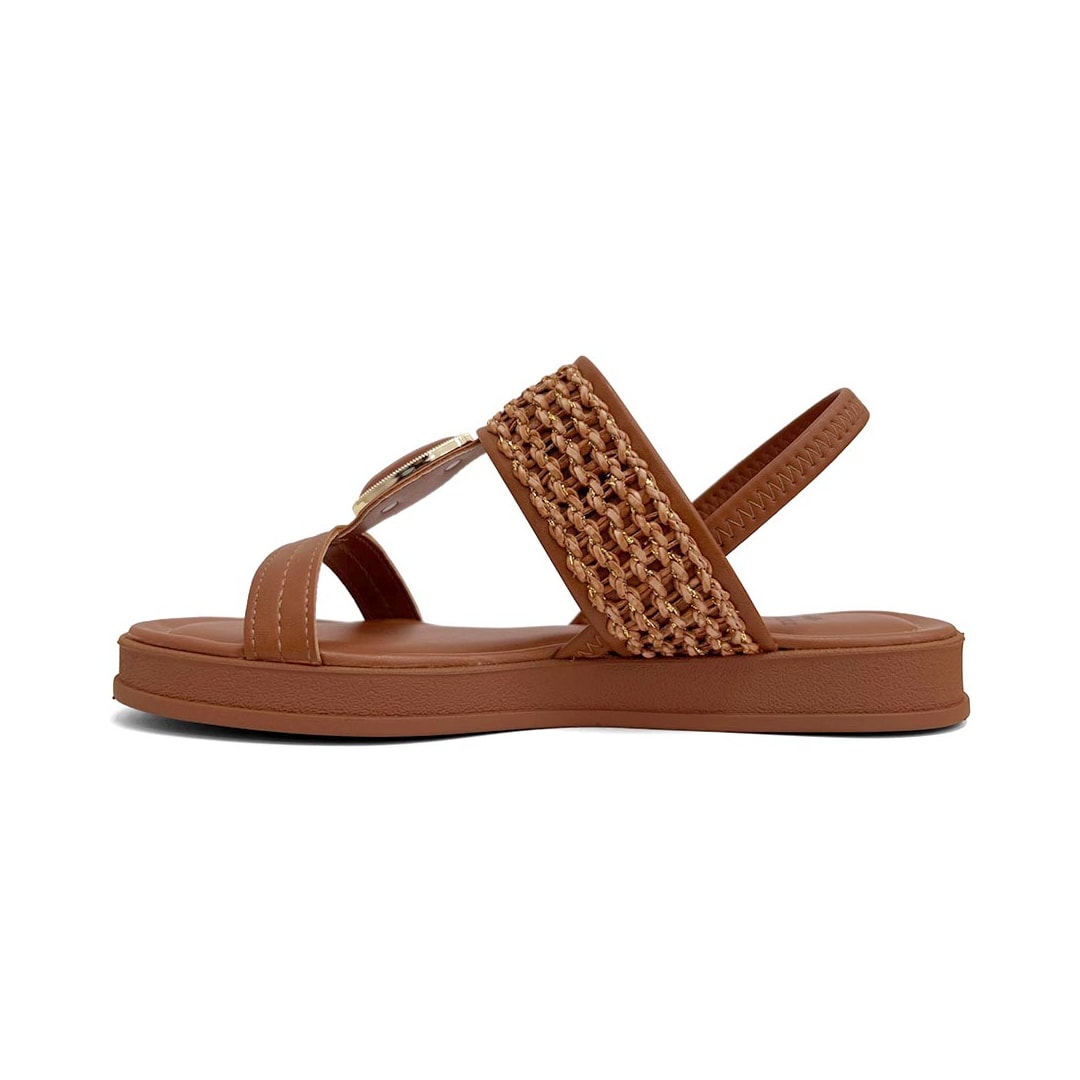 Sandália Dakota Papete Flatform Y9711 Caramelo