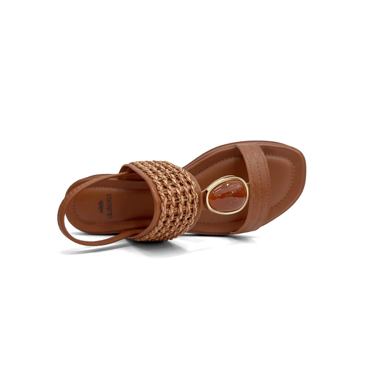 Sandália Dakota Papete Flatform Y9711 Caramelo