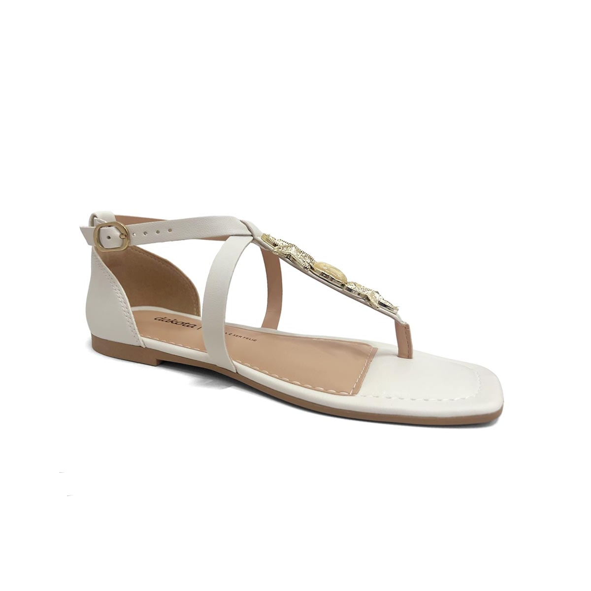 Sandália Dakota Rasteira De Dedo Y9617 White Sandália Dakota Rasteira De Dedo Y9617 White