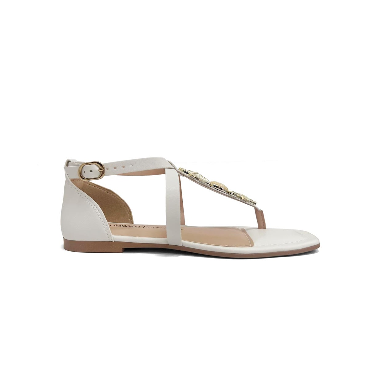Sandália Dakota Rasteira De Dedo Y9617 White Sandália Dakota Rasteira De Dedo Y9617 White
