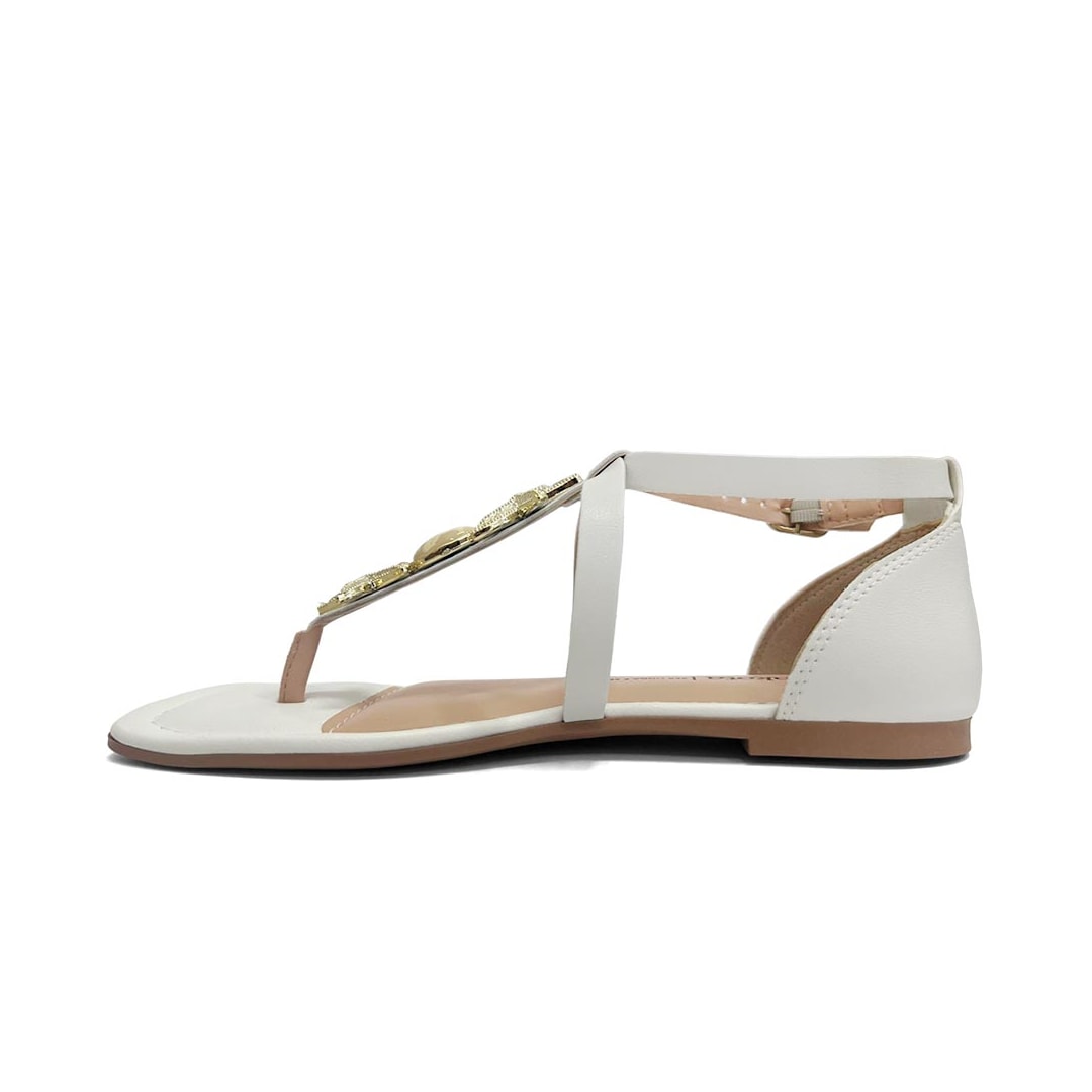 Sandália Dakota Rasteira De Dedo Y9617 White Sandália Dakota Rasteira De Dedo Y9617 White