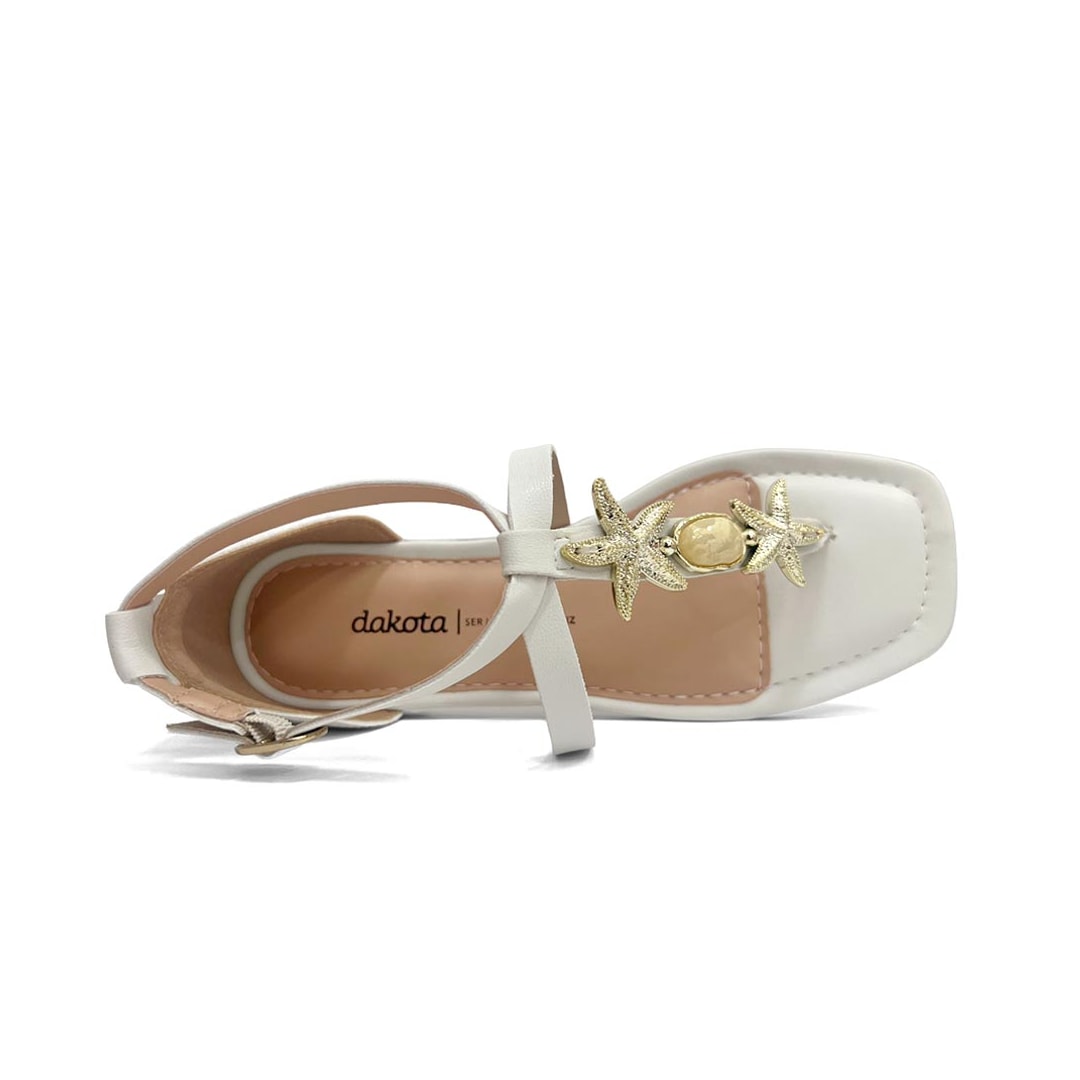 Sandália Dakota Rasteira De Dedo Y9617 White Sandália Dakota Rasteira De Dedo Y9617 White