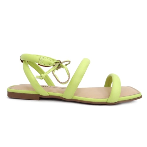 Detalhe - Sandália Dakota Rasteira Feminina Z9441i Cidreira