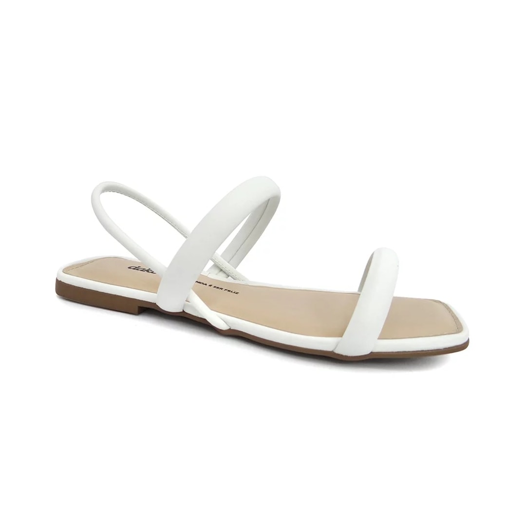 Sandália Dakota Rasteira Feminina Z9442 White