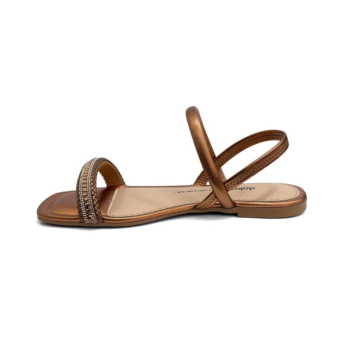 Sandália Dakota Rasteira Metalizada Y8892 Bronze Sandália Dakota Rasteira Metalizada Y8892 Bronze