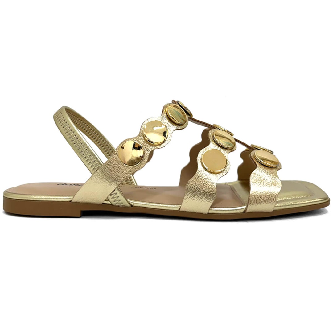 Sandália Dakota Rasteira Y7601 Champagne Sandália Dakota Rasteira Y7601 Champagne