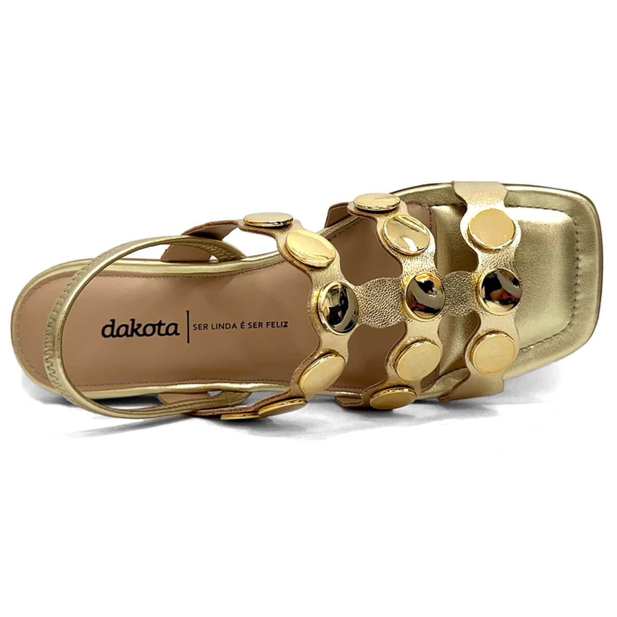 Sandália Dakota Rasteira Y7601 Champagne Sandália Dakota Rasteira Y7601 Champagne