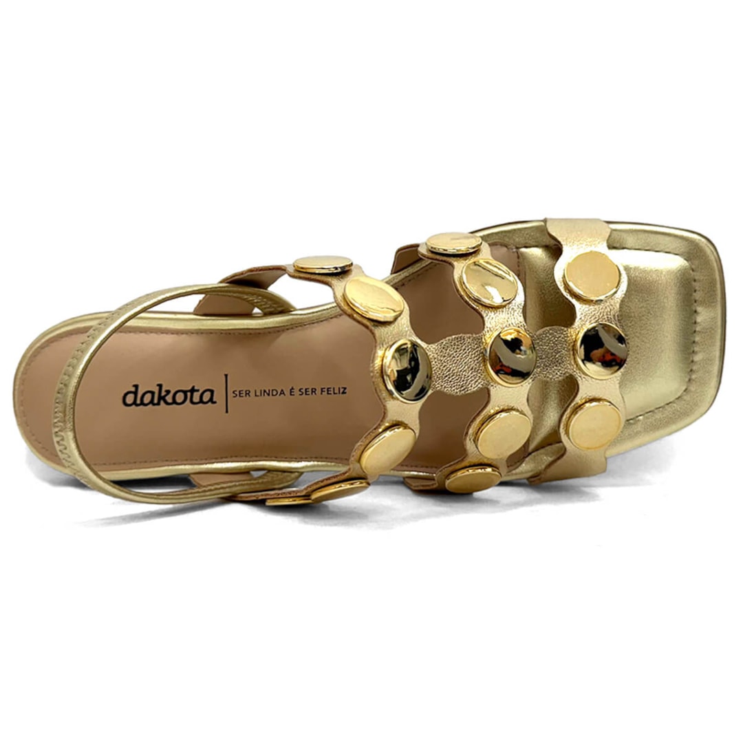 Sandália Dakota Rasteira Y7601 Champagne Sandália Dakota Rasteira Y7601 Champagne