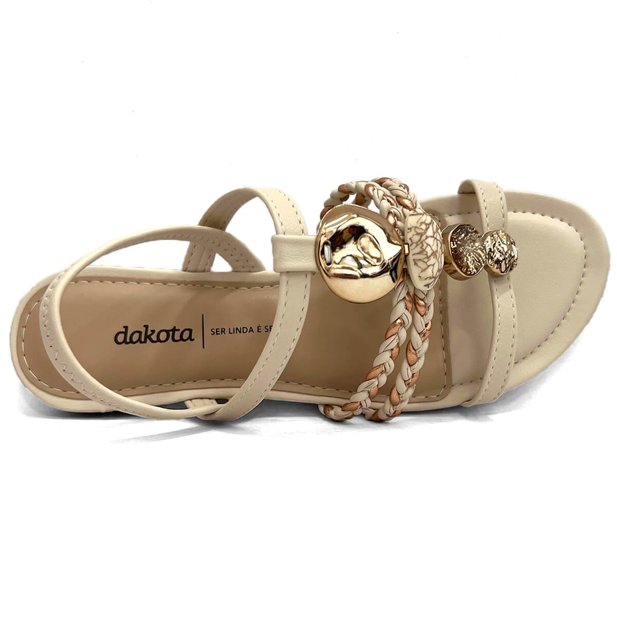 Sandália Dakota Rasteira Y7992 Tule Sandália Dakota Rasteira Y7992 Tule