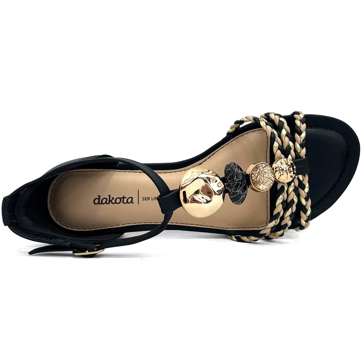 Sandália Dakota Rasteira Y7993 Preto Sandália Dakota Rasteira Y7993 Preto