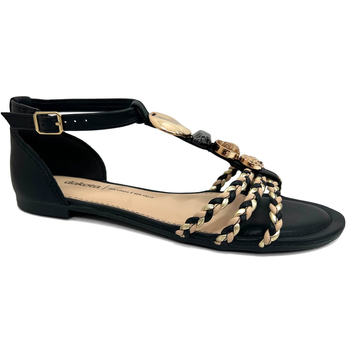 Sandália Dakota Rasteira Y7993 Preto Sandália Dakota Rasteira Y7993 Preto