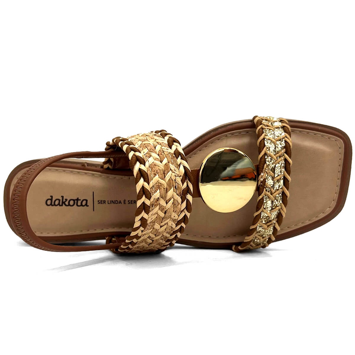 Sandália Dakota Rasteira Y8102 Ouro Sandália Dakota Rasteira Y8102 Ouro