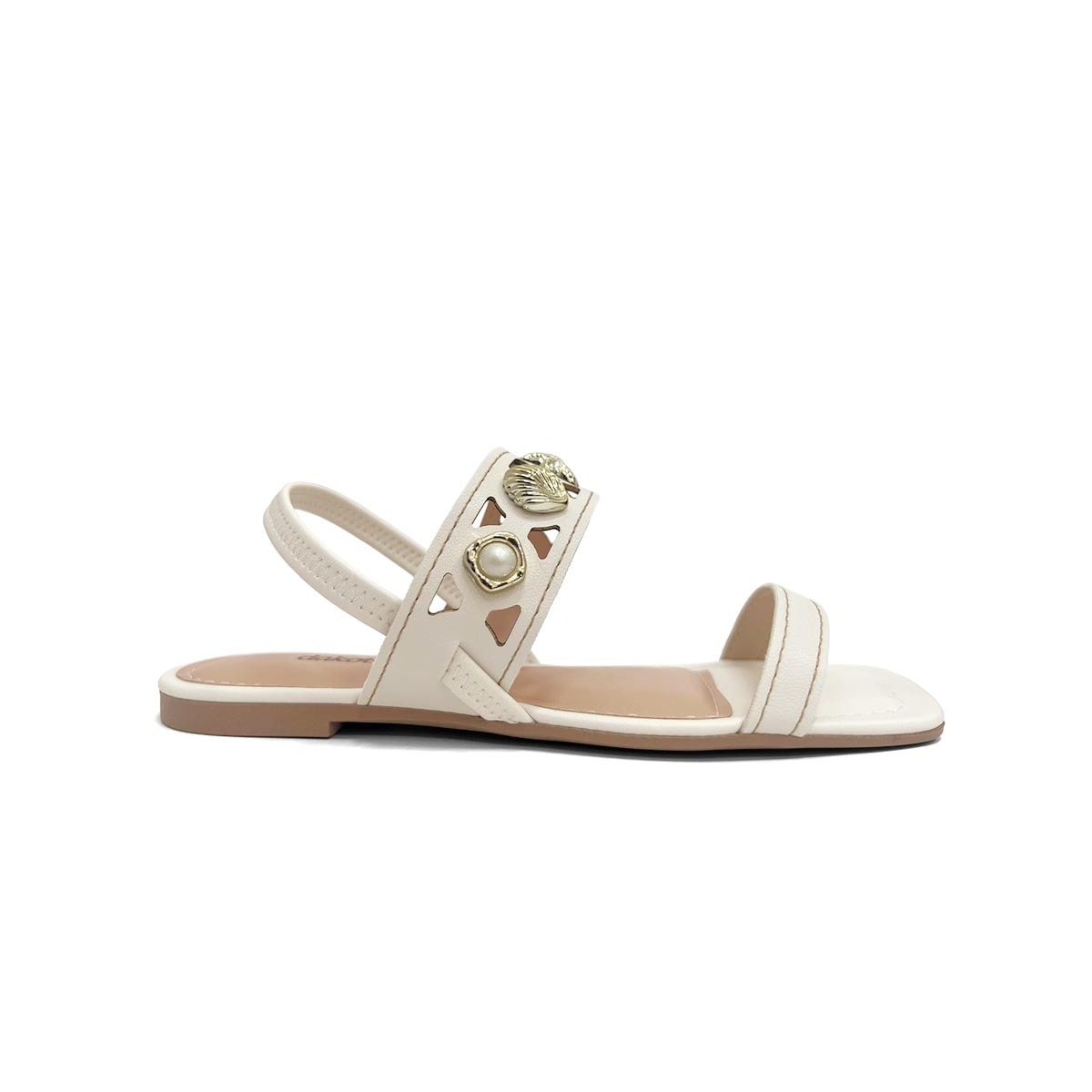 Sandália Dakota Rasteira Y9616 White Sandália Dakota Rasteira Y9616 White