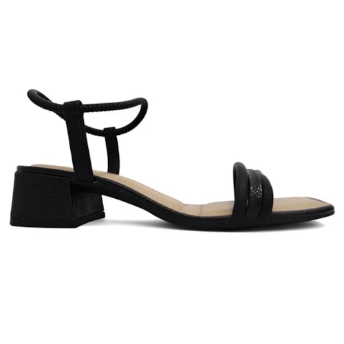 Detalhe - Sandália Dakota Salto Baixo Y7143 Preto