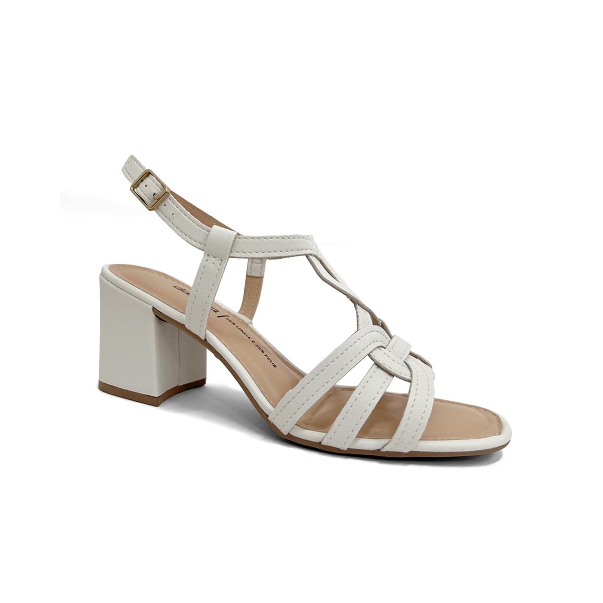 Sandália Dakota Salto Bloco Db111 White Sandália Dakota Salto Bloco Db111 White