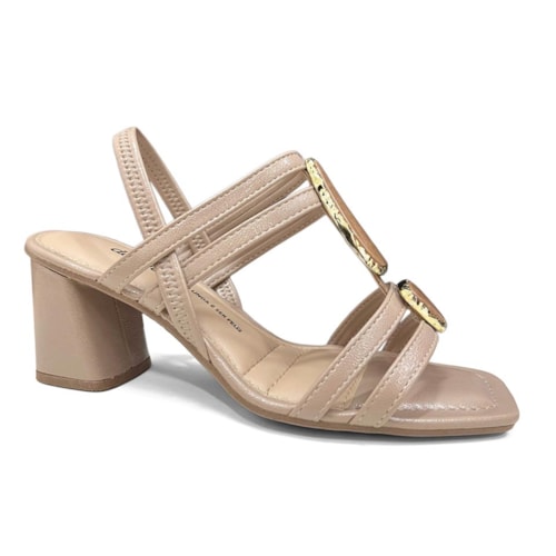 Sandália Dakota Salto Bloco Db661 Capuccino