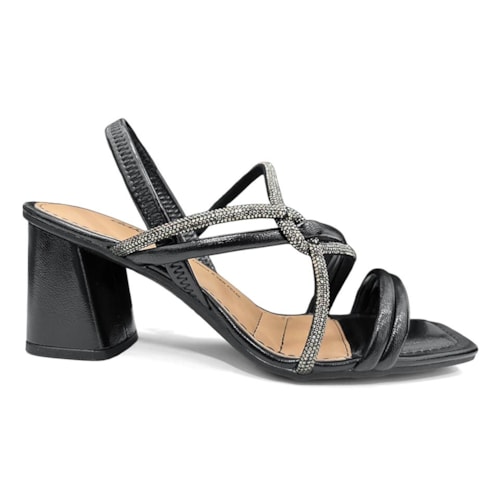 Detalhe - Sandália Dakota Salto Bloco Dc132 Preto