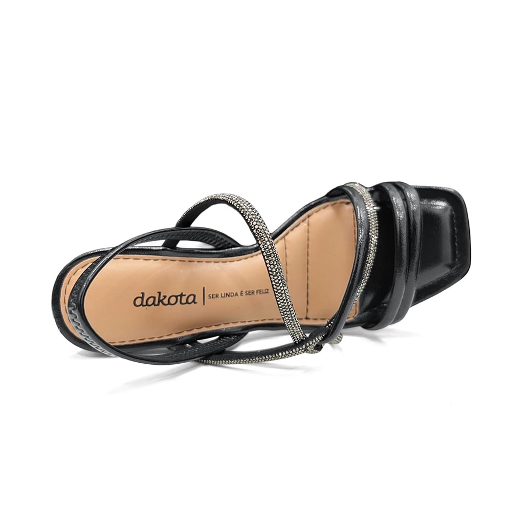 Sandália Dakota Salto Bloco Dc132 Preto