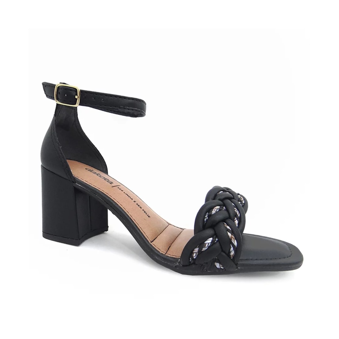 Sandália Dakota Salto Bloco Medio Y0474 Preto Sandália Dakota Salto Bloco Medio Y0474 Preto