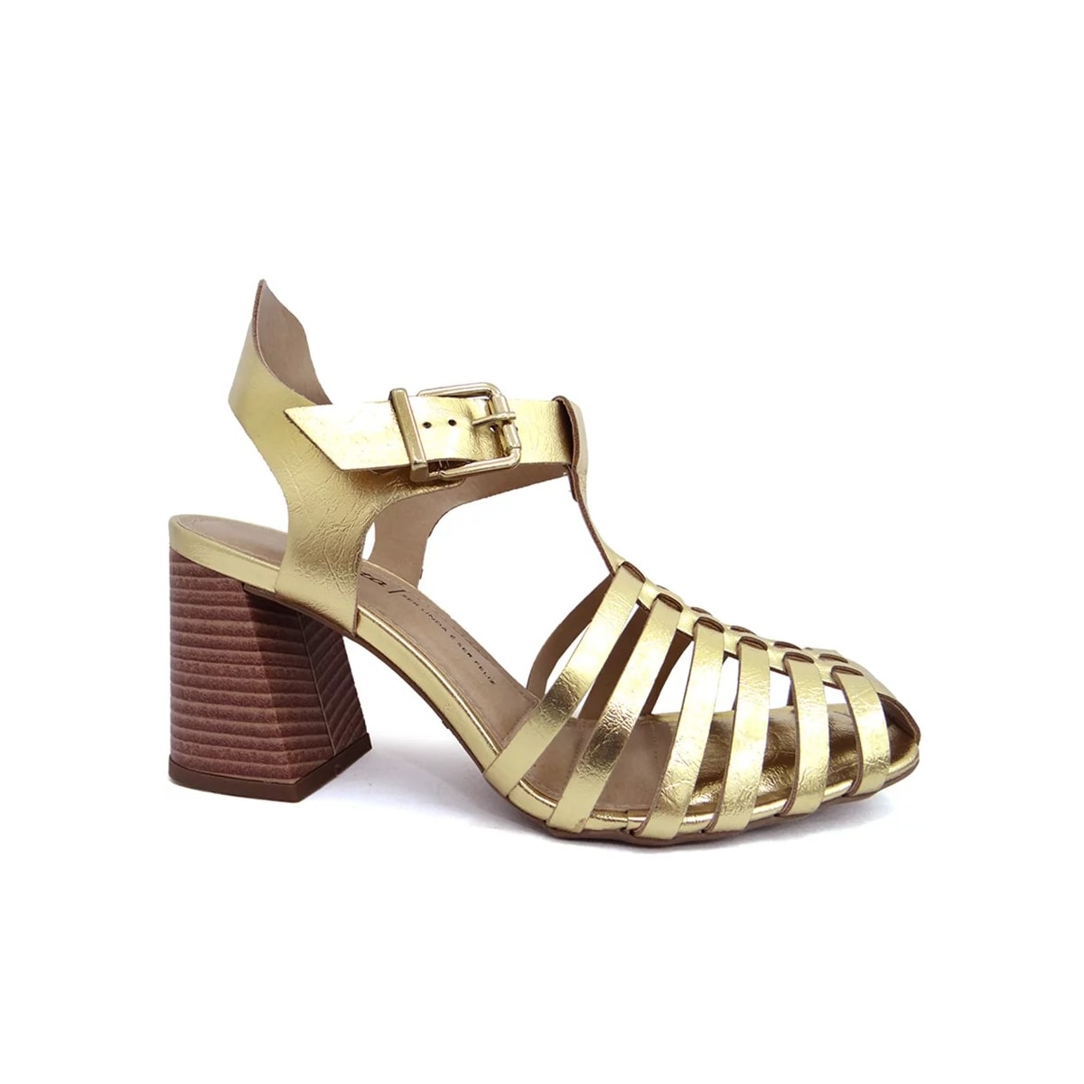 Sandália Dakota Salto Bloco Y0561 Ouro Sandália Dakota Salto Bloco Y0561 Ouro