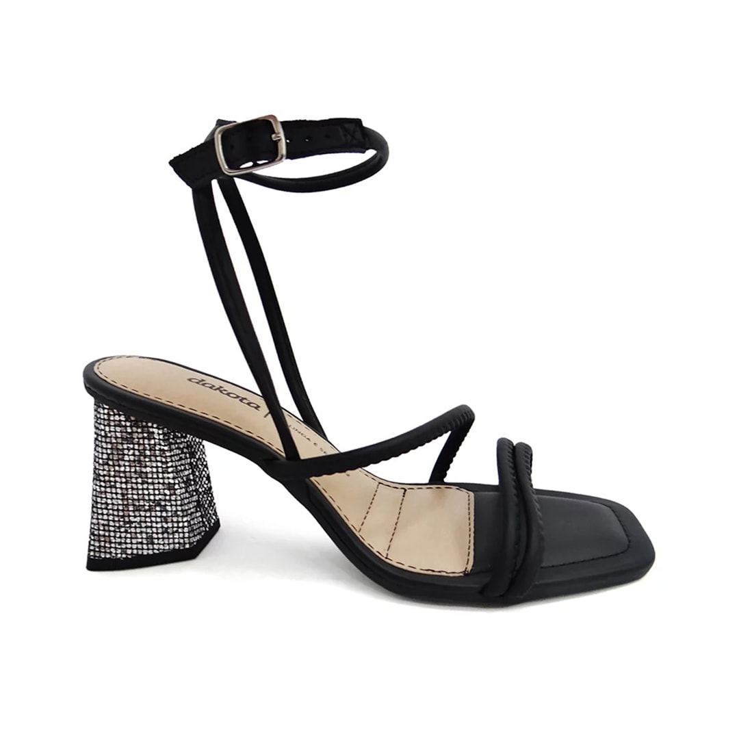 Sandália Dakota Salto Bloco Y0982 Preto