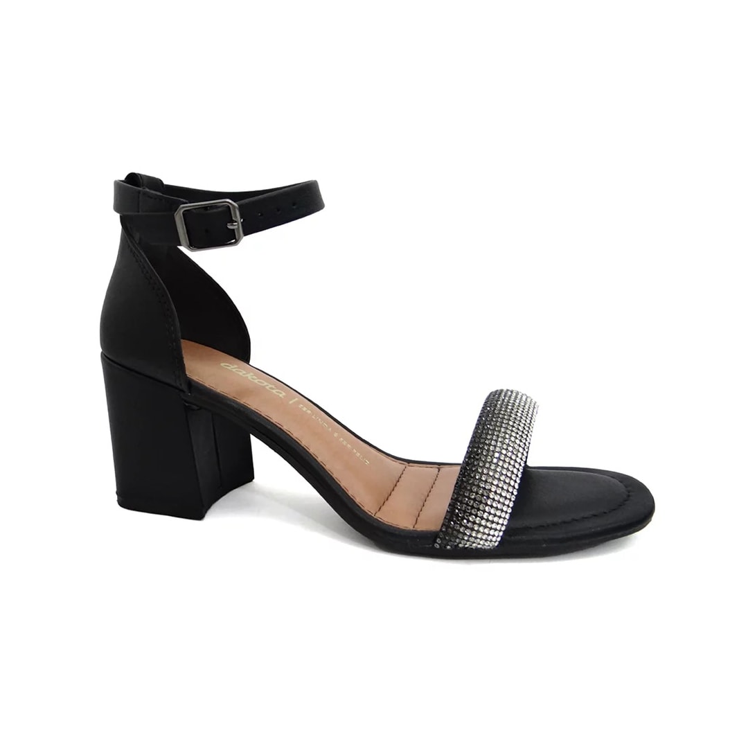 Sandália Dakota Salto Bloco Y6534 Preto